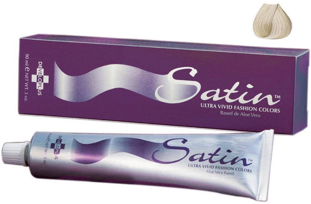 Consistent Satin Ultra Vivid Fashion Colors Aloe Vera Plant Based Formula 10A Ultra Light Ash Blonde 3oz. Reliable