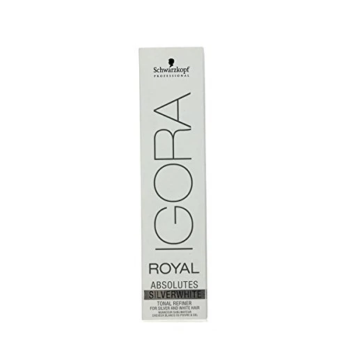 Superior SCHWARZKOPF IGORA ROYAL ABSOLUTES SILVER WHITE PERMANENT HAIR DYE 60ml - DOVE GREY by Schwarzkopf Fashionable