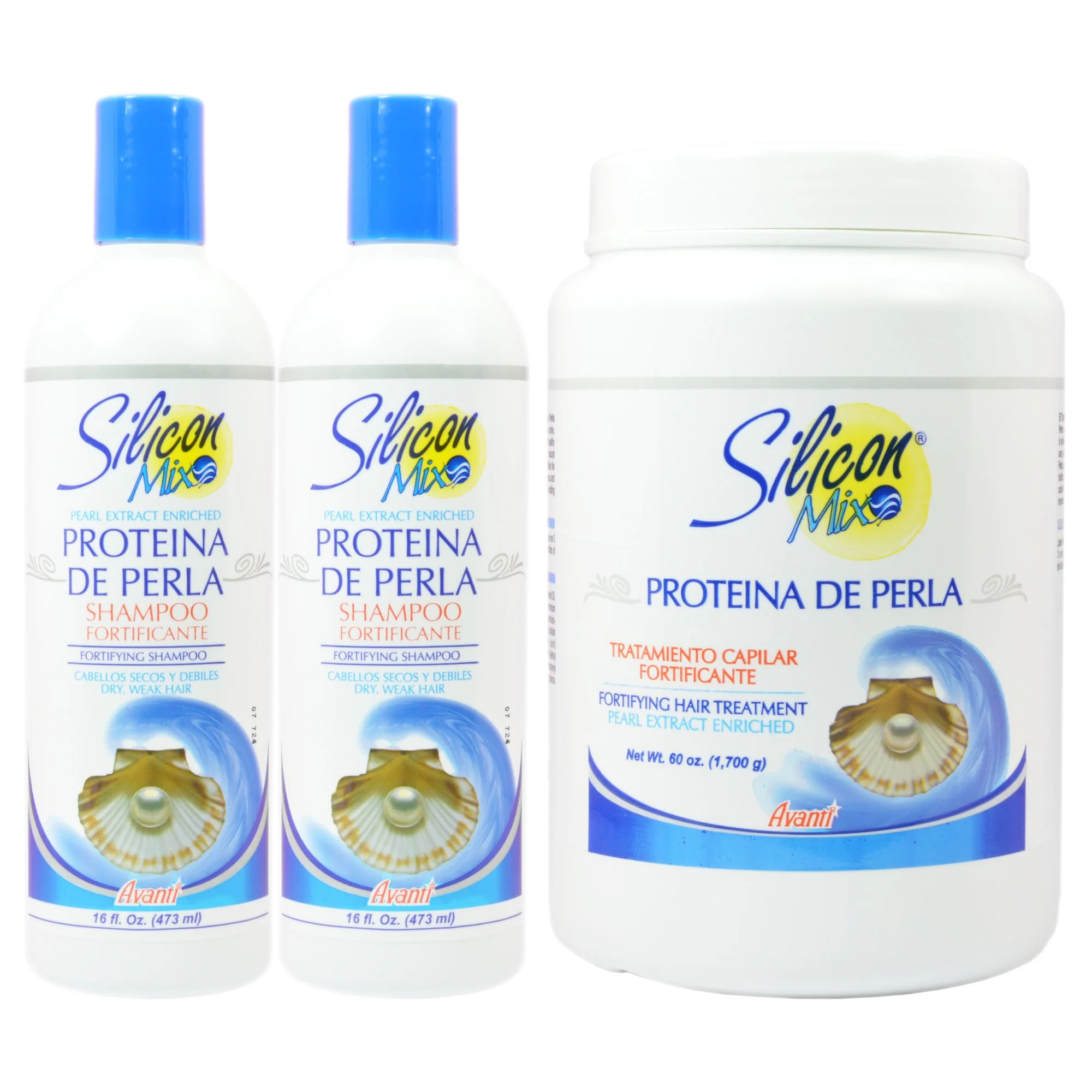 High-Performance Silicon Mix Protieina De Perla Shampoo 16oz Pack of 2 Treatment 60oz Set Expertly Made