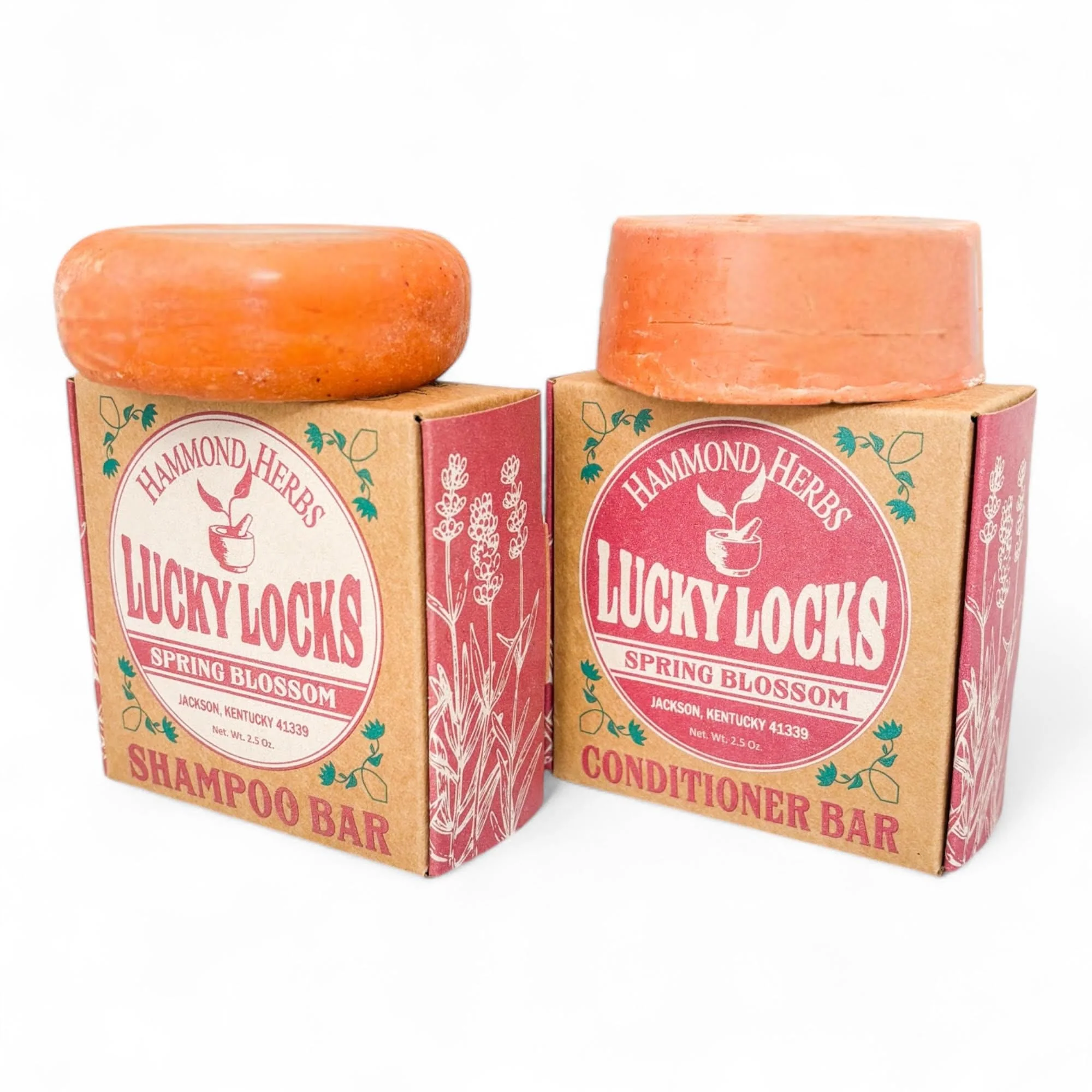High-Quality Lucky Locks Pick Your Scent Natural Shampoo Conditioner Bar Set Zero Waste Hair Care Sulfate Spring Blossom Modern