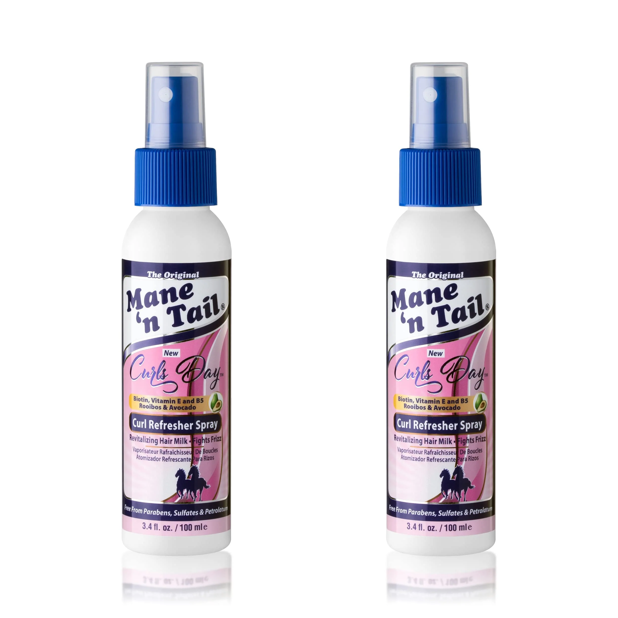 Efficient Mane 'n Tail Curls Day Curl Refresher Spray 2 Pack - 3.4 Oz Each Lightweight Mist to Revitalize Detangle Reactivate Curls Coils Waves Outstanding