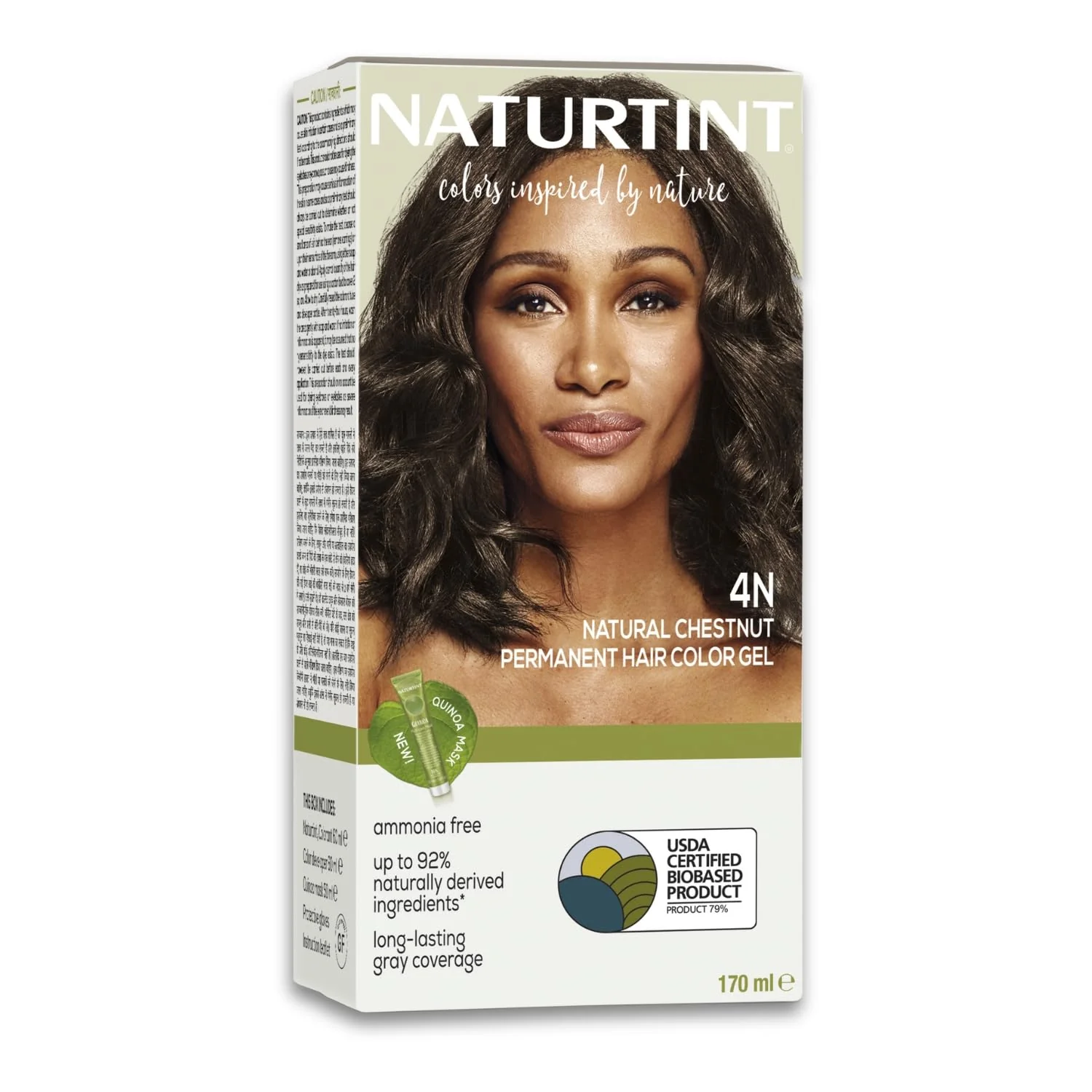 Proven Natural Chestnut 4N 5.4 oz Naturtint Hair Coloring Eco-Friendly