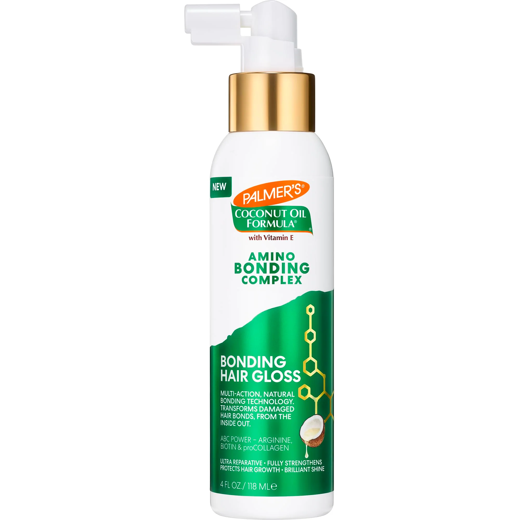 Casual Palmer's Amino Bonding Complex Hair Gloss Hair Shine Spray with Coconut Oil Vitamin E Hydrating Heat Protectant Anti Frizz Adds Shine Prestigious