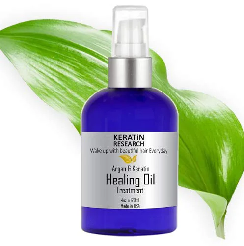 Excellent KERATIN RESEARCH Damaged Hair Serum Repairing Hair Healing Oil Serum With Moroccan Argan Oil Avocado Oil and more Protects Hair and Color from sun Reliable