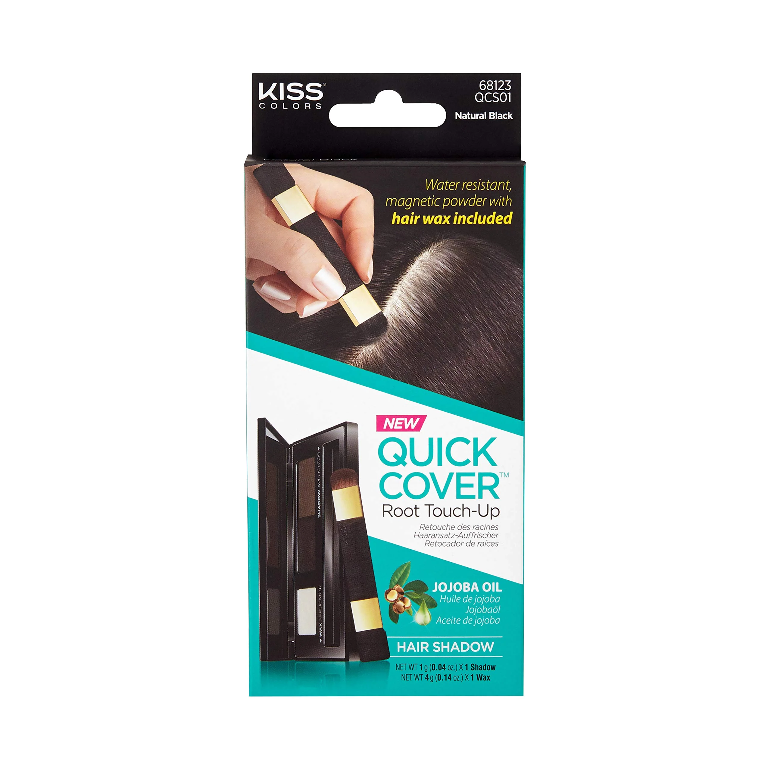 Specialty Kiss Quick Cover Root Touch Up Hair Shadow Natural Black World-Class