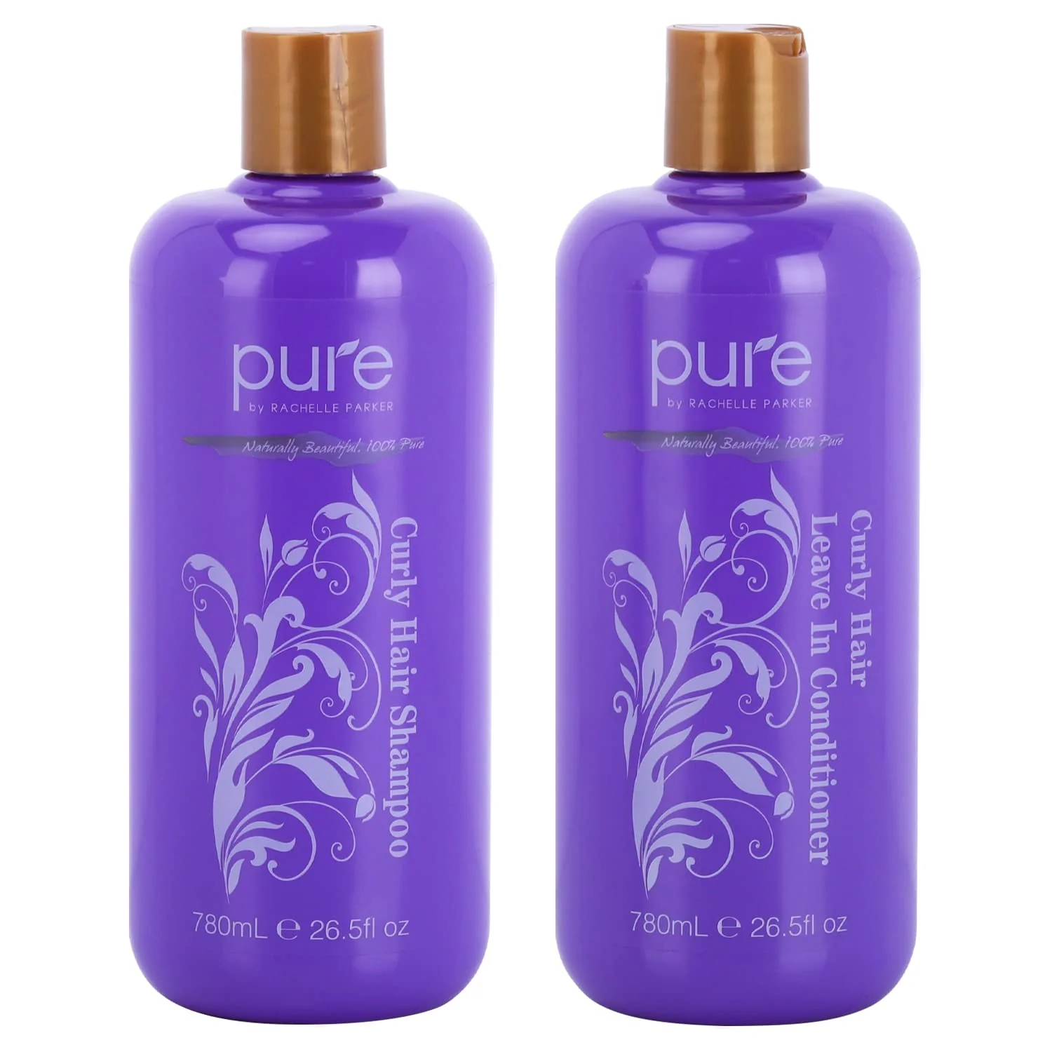 Functional Curly Hair Shampoo and Conditioner Set for Curly Hair. Increase Hydration Gloss. Repairs Strengthens Hair for Smooth Bouncy Curls. Sulfate Traditional