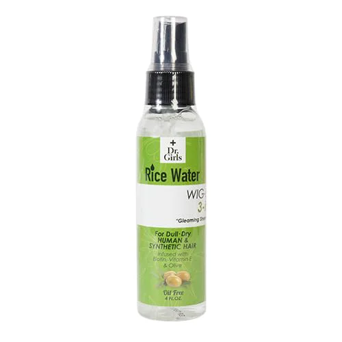 Enhanced Dr.Girls Rice Water Wig-Shining 3 in 1 Spray 4oz Olive Healthy