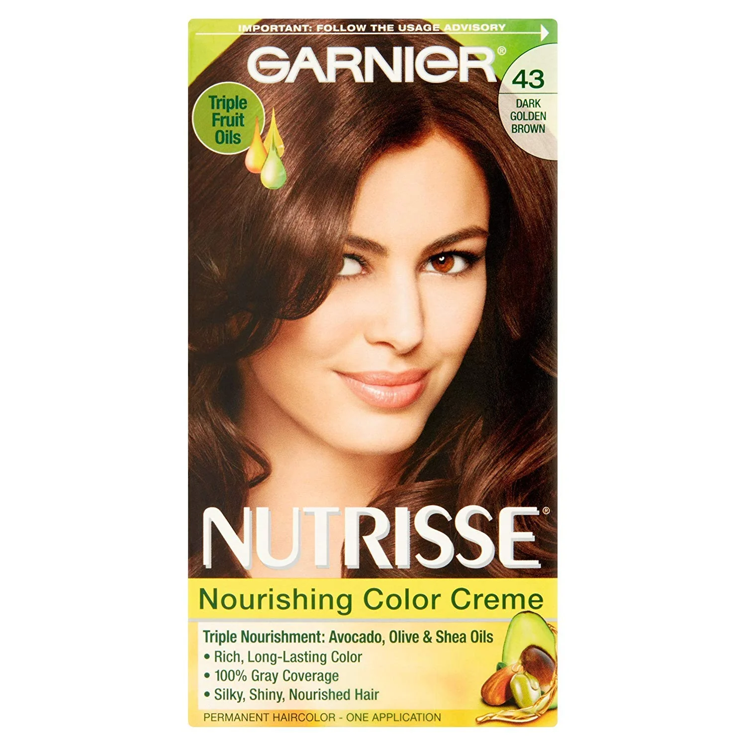 Detailed Garnier Nutrisse Haircolor Creme Dark Golden Brown 43 1 Each Selected