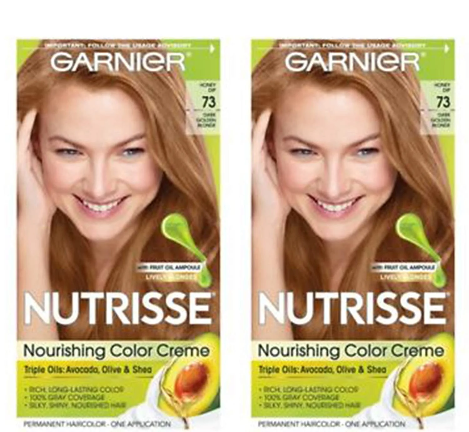 Safe Garnier Nutrisse Haircolor 73 Dark Golden Blonde 1 ea Pack of 2 Sustainable