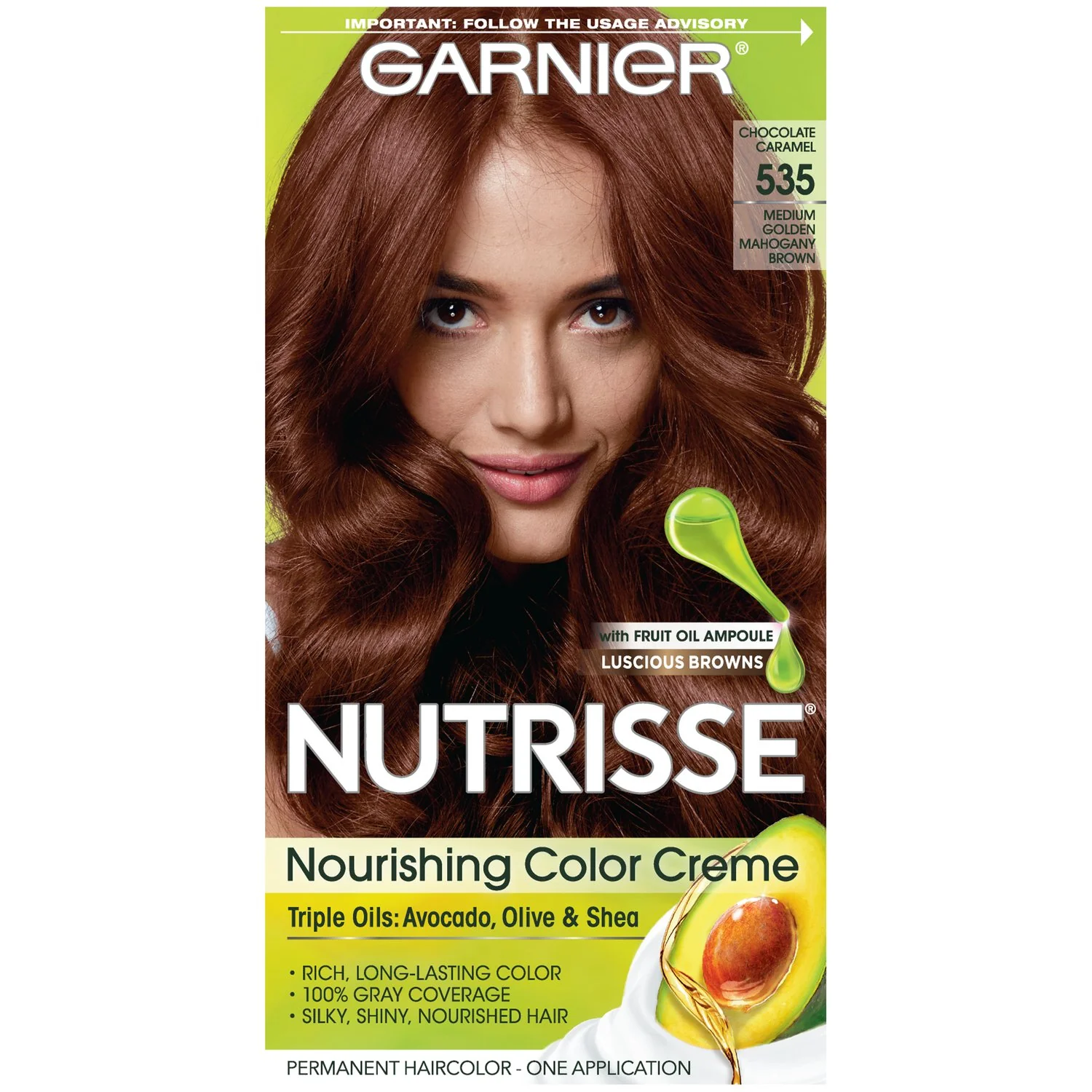 Secure Garnier Nutrisse Nourishing Hair Color Creme 535 Medium Gold Mahogany Brown Packaging May Vary Versatile