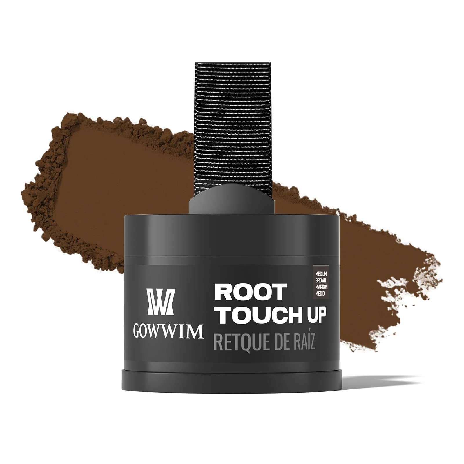 High-Grade Hairline Powder Medium Brown - Instantly Cover Gray Roots Hair Touch-Up Hair Color Shadow for Thin Hair Elite