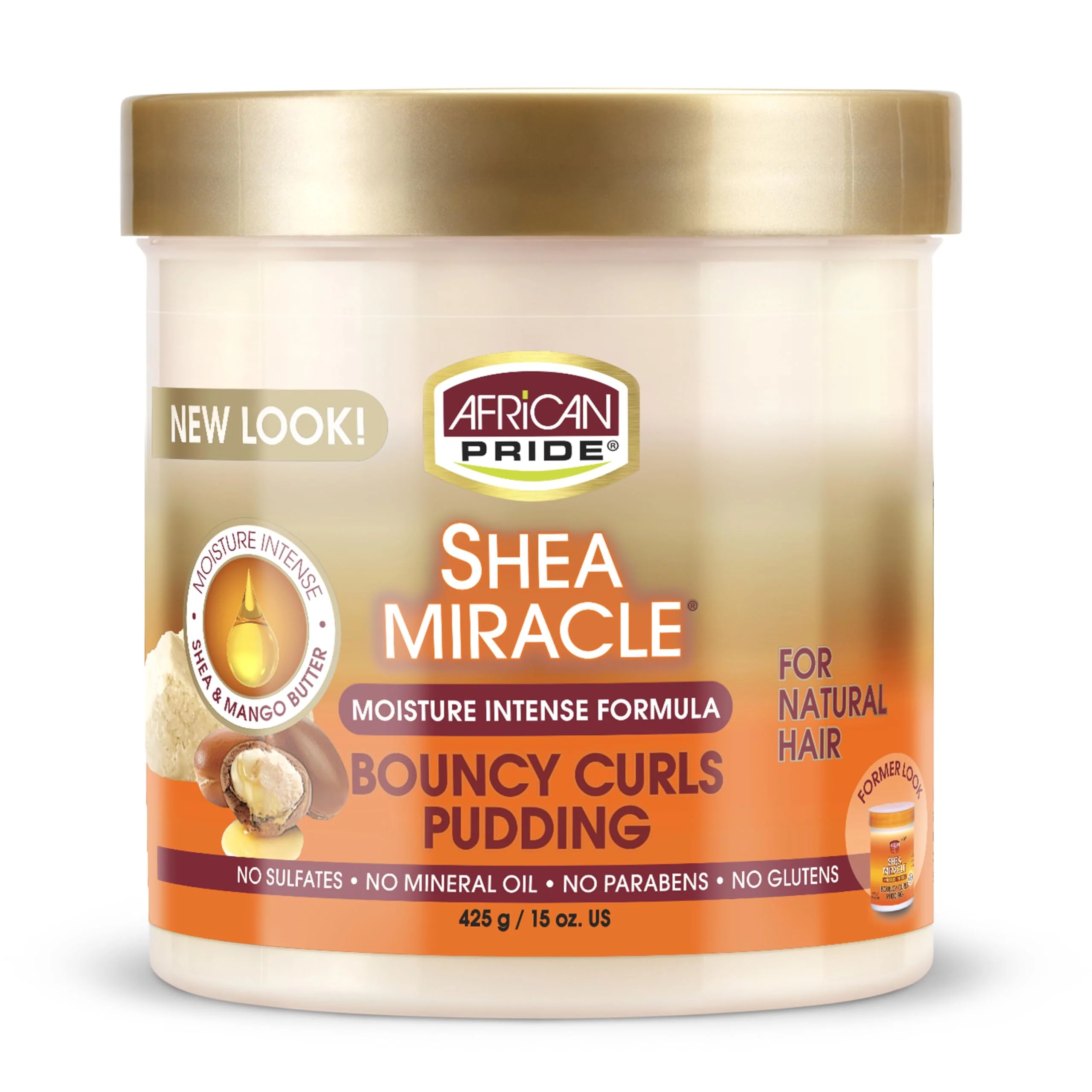 Detailed African Pride Shea Butter Moisture Intense Bouncy Curls Pudding 15 oz Pack of 10 Powerful