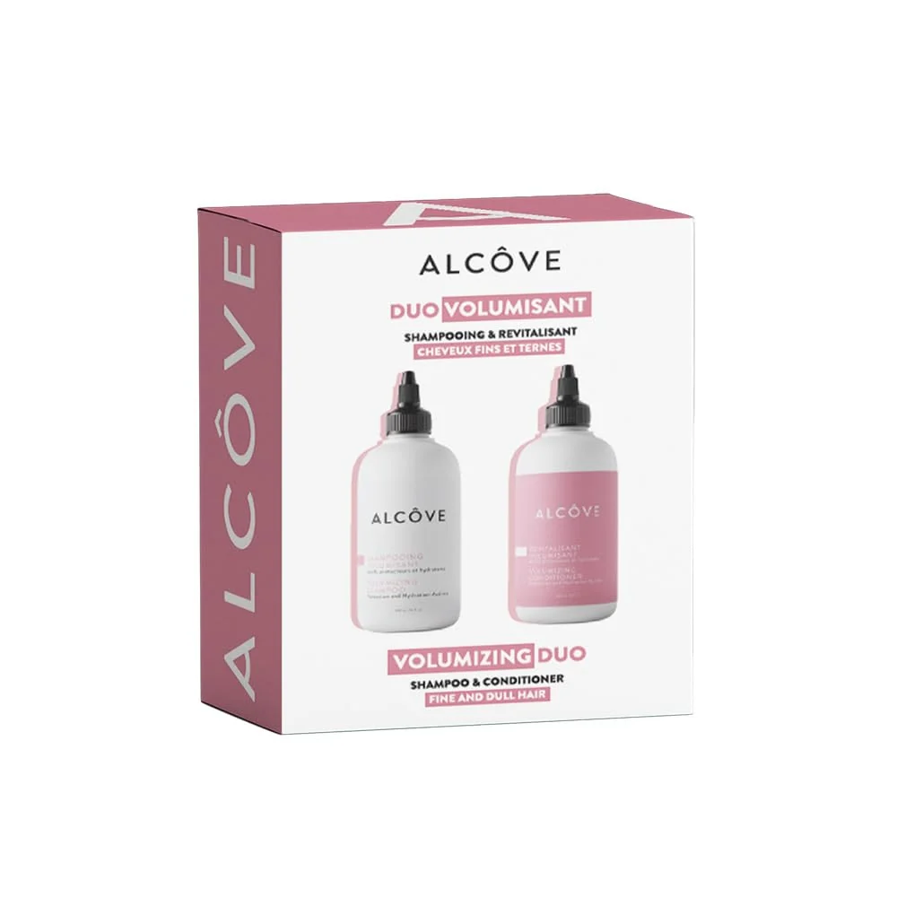 World-Class Alcôve - Volumizing Shampoo Conditioner Duo - Fine and Thin Hair - Sulfate- - Lightweight Volume - Evening Primrose Oil - Mango Extract - Argan Original