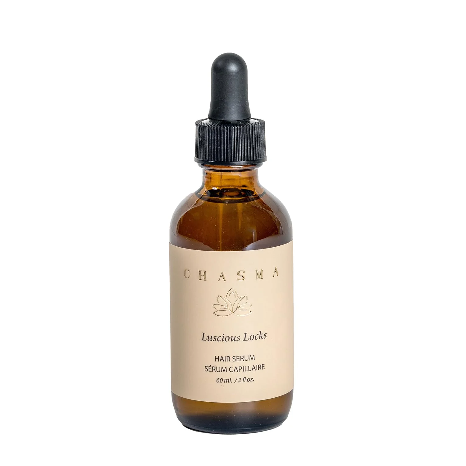Relaxed CHASMA LUSCIOUS LOCKS Non-Greasy Hair Serum with Fermented Rice Water Rosemary Oil Ashwagandha Stimucap Biotin Coffee and Hair Volumizing High-Quality