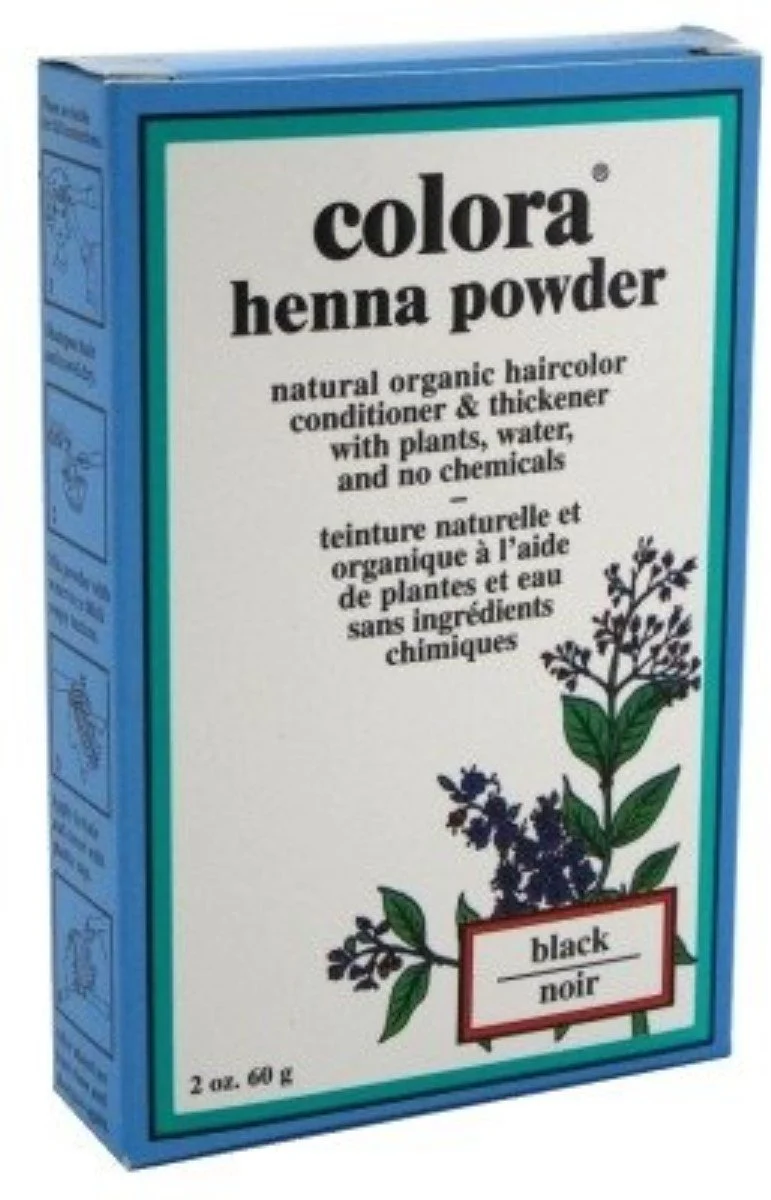 Trusted Colora Henna Powder Hair Color Black 2 oz Pack of 12 Soft