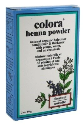 Selected Colora Henna Powder Hair Color Chestnut 2 Ounce Pack of 6 Traditional