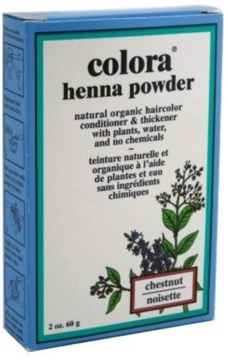 Outstanding Colora Henna Powder Hair Color Chestnut 2 oz Pack of 12 Trusted