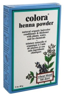 Reusable Colora Henna Powder Hair Color Wheat Blonde 2 Ounce Pack of 2 Secure