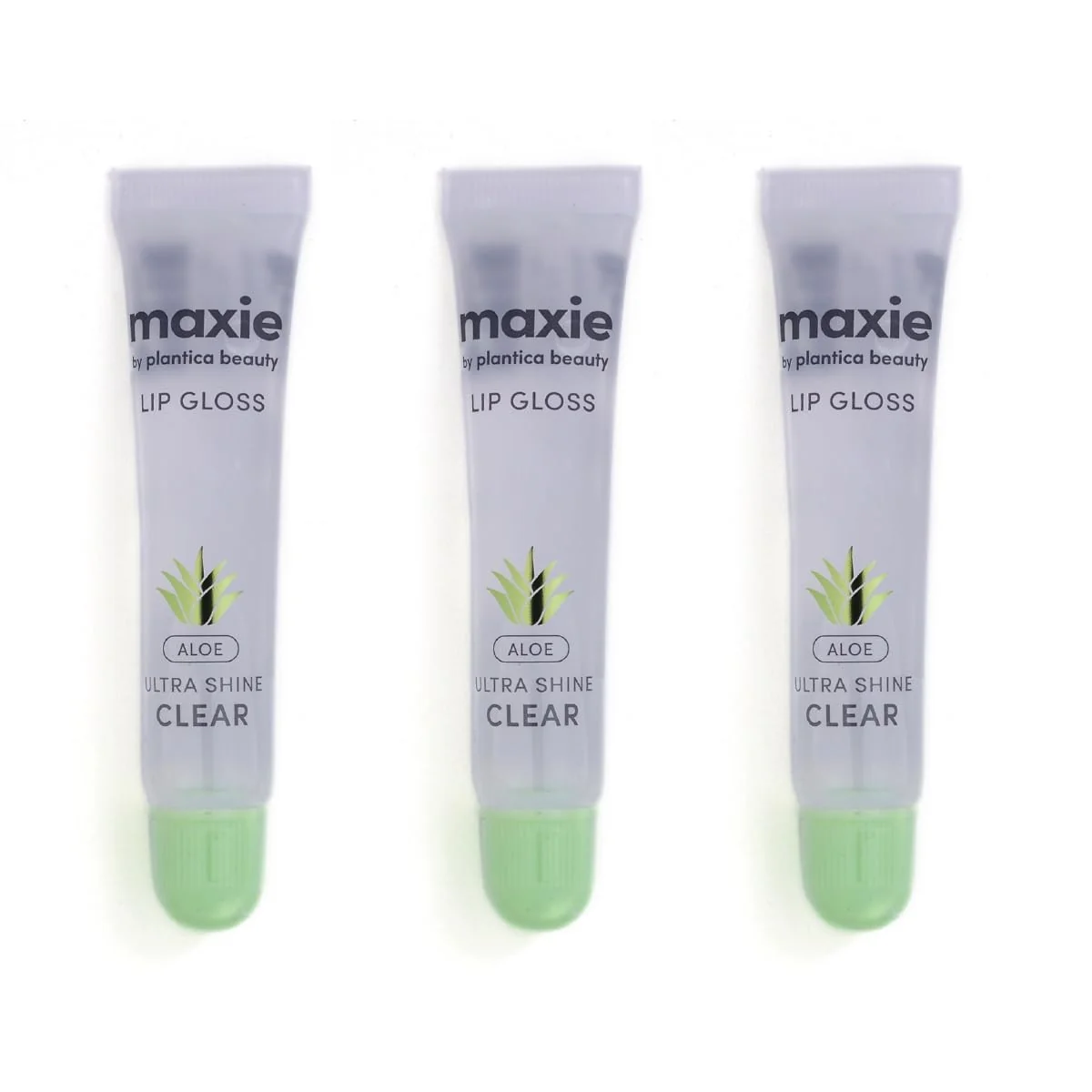 Innovative Maxie by Plantico Beauty Clear Lip Polish bulk 12 Pieces CLEAR ALOE ALOE 3 PCS Quality