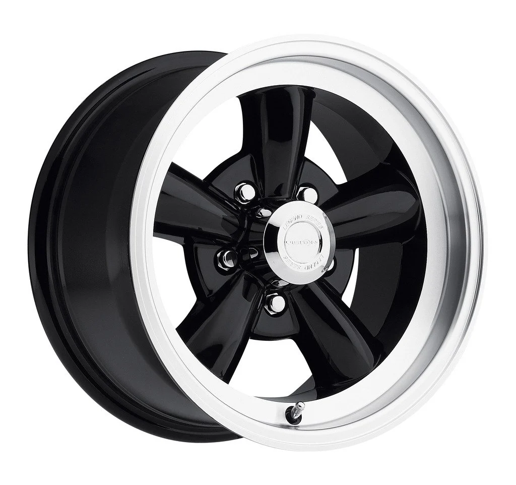 World-Class Vision 142 Legend 5 Gloss Black Machined Lip 17X9 Pure