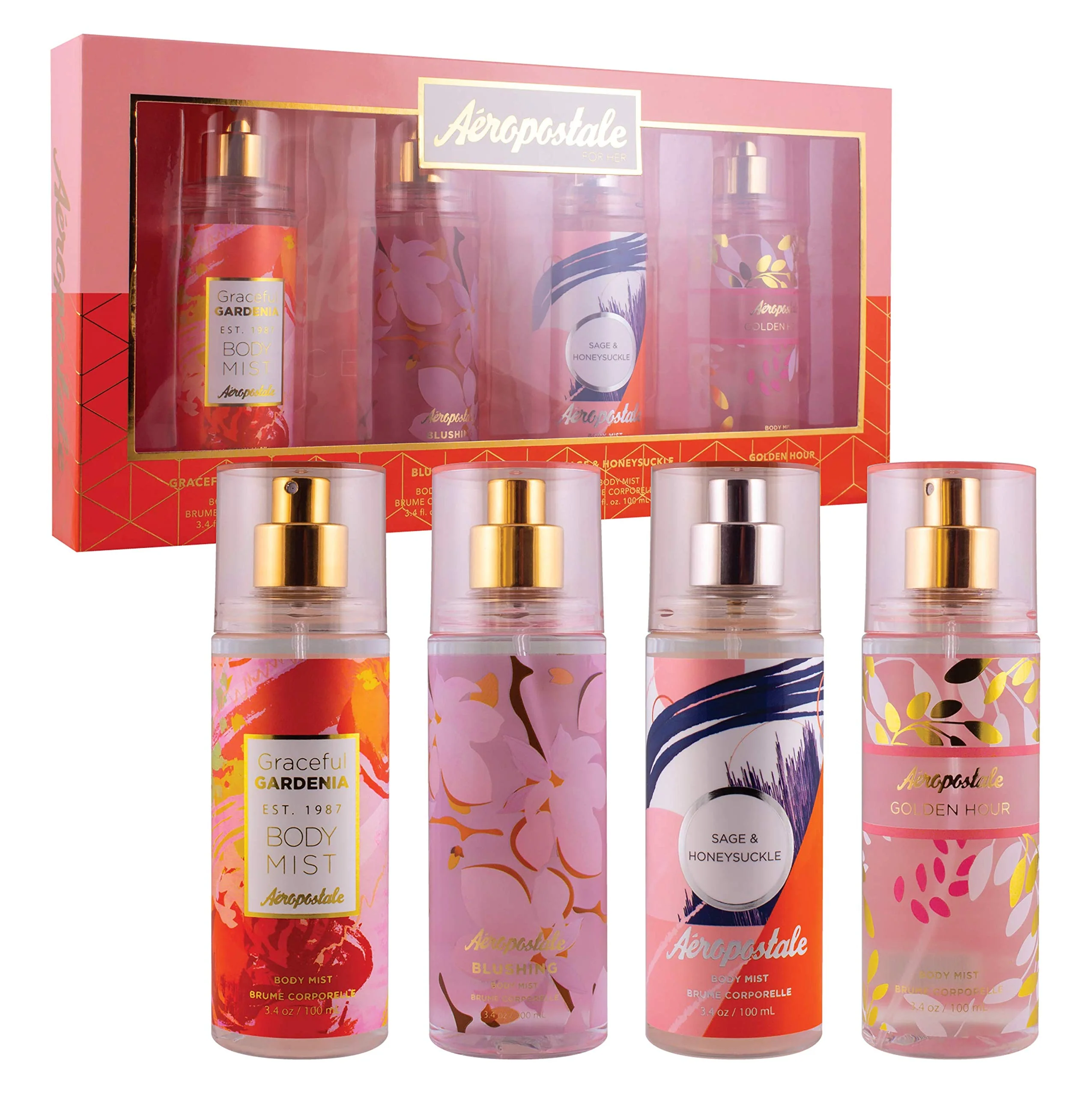 Easy-to-Use Aeropostale Artistic Expression Collection Gift Set for Her 4pc 13.6 Fl Oz Crafted