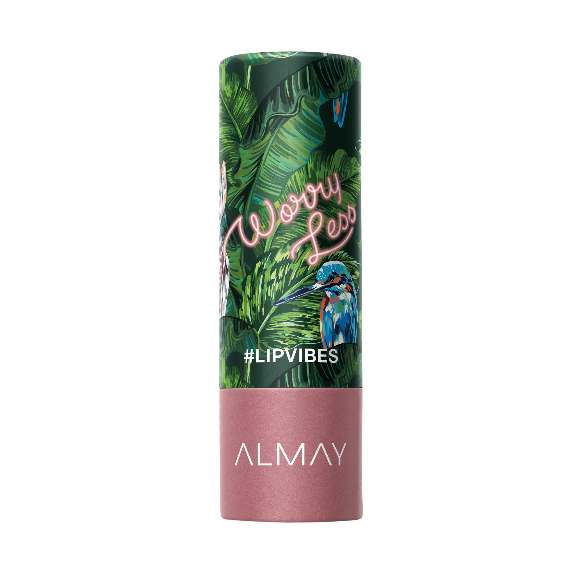 Versatile Almay Lip Vibes Lipstick with Vitamin E Oil Shea Butter Matte Finish Hypoallergenic Worry Less 0.14 Oz Relaxed