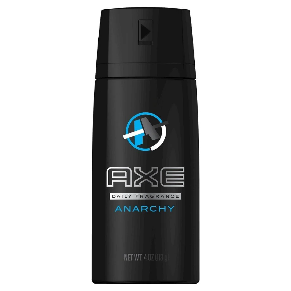 Trendy AXE Body Spray for Men Anarchy 4 oz Pack of 3 Functional