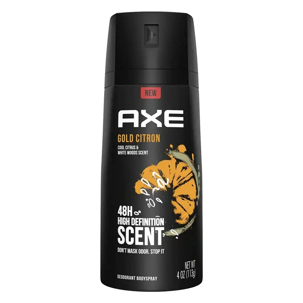 Verified AXE Body Spray for Men Gold 4 oz Enhanced