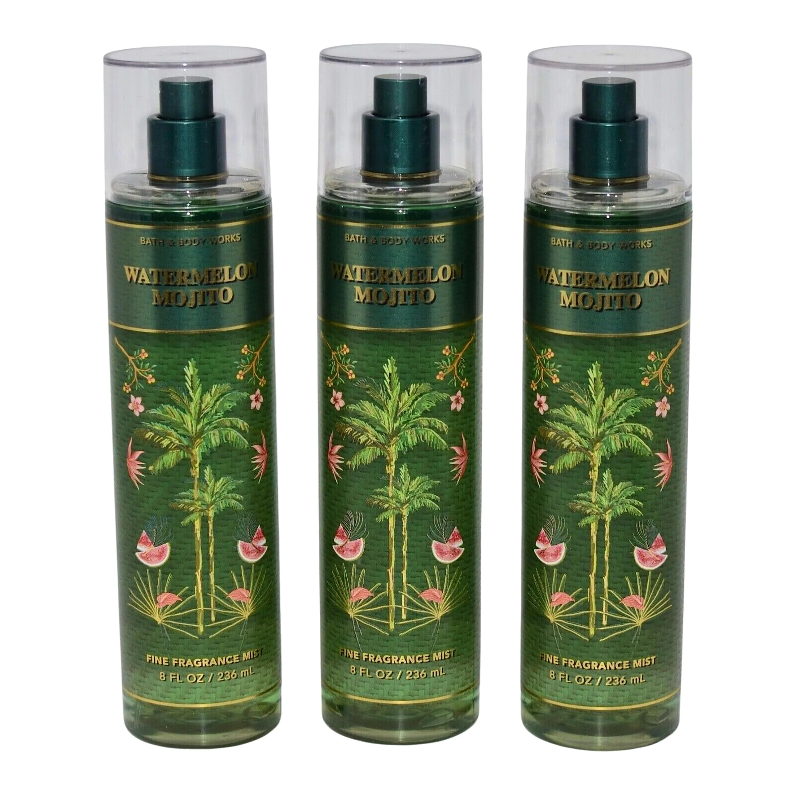 User-Friendly Bath Body Works Fragrance Mist 3-Pack 8oz Each Watermelon Mojito Fashionable