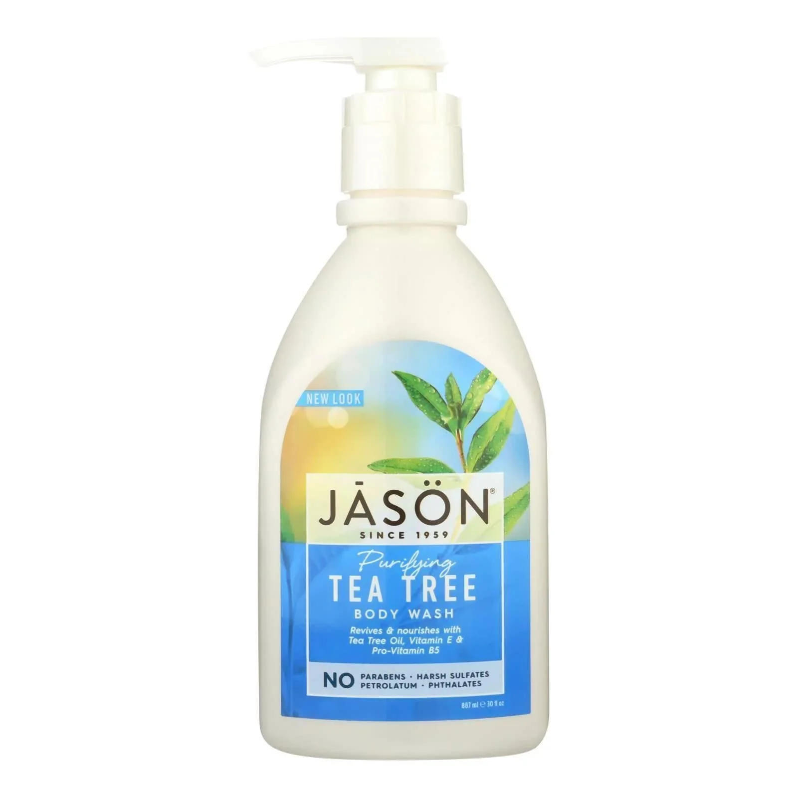 Fine Jason Natural Products Tea Tree Satin Shower Body Wash 30 Ounce - 3 per case. Specialty