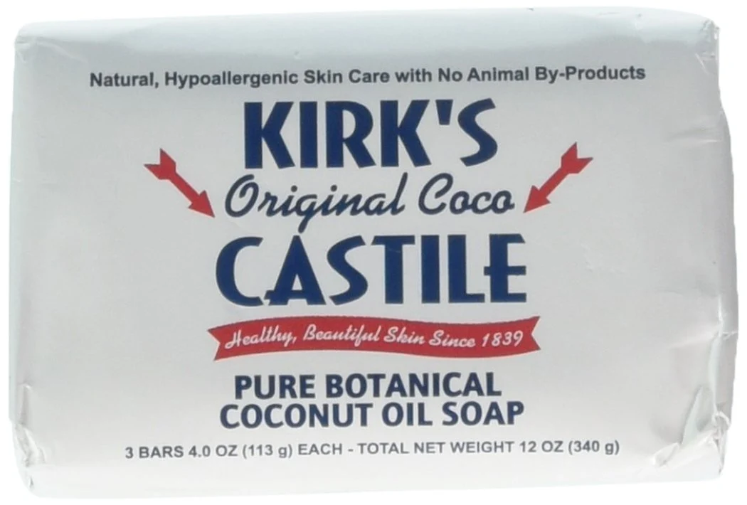 Certified Kirk's Natural Castile Soap 4 Oz Pack of 3 Proven