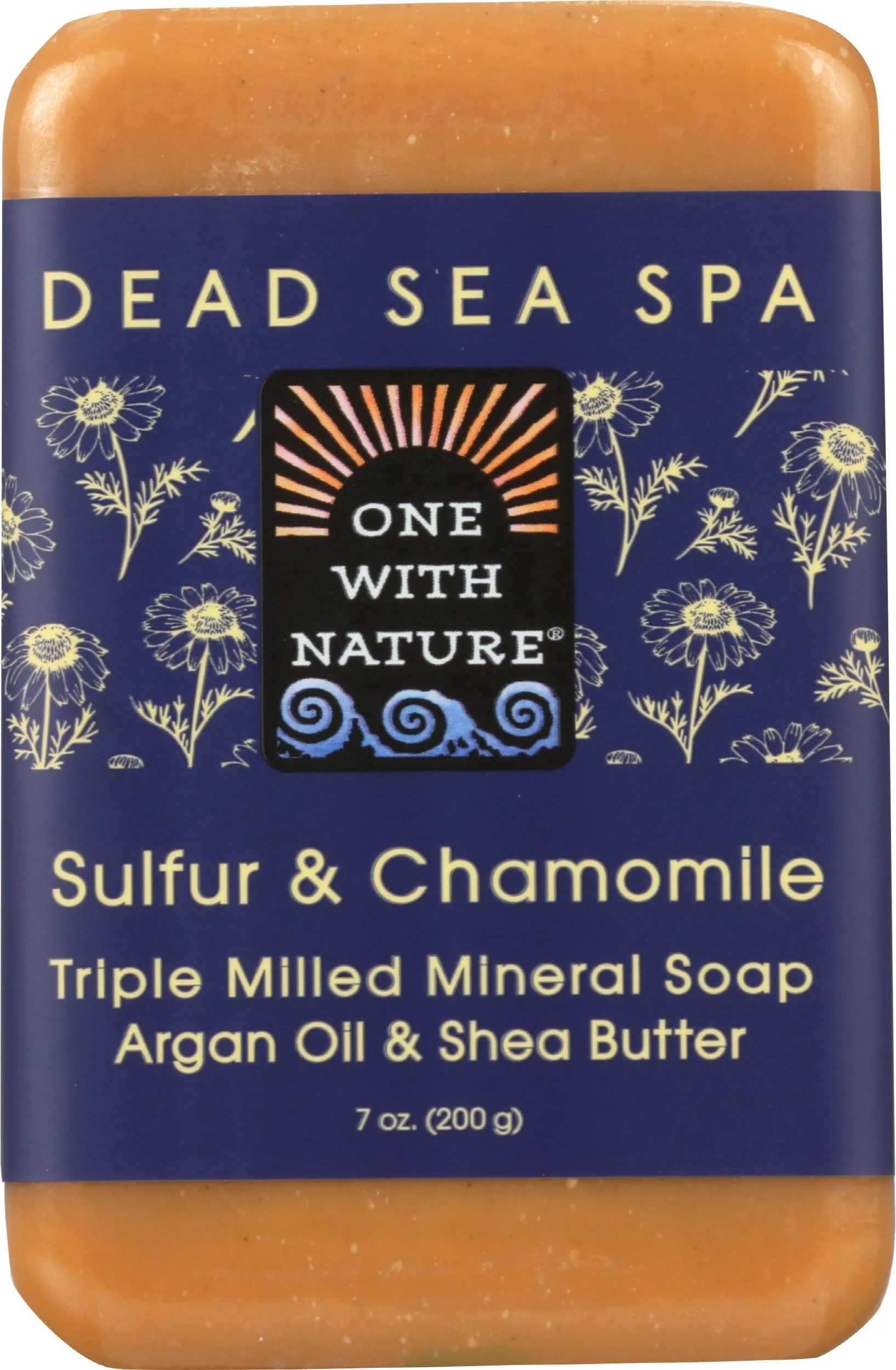 Powerful One With Nature Bar Soap Sulfur Chamomile 7 Ounce Original Design