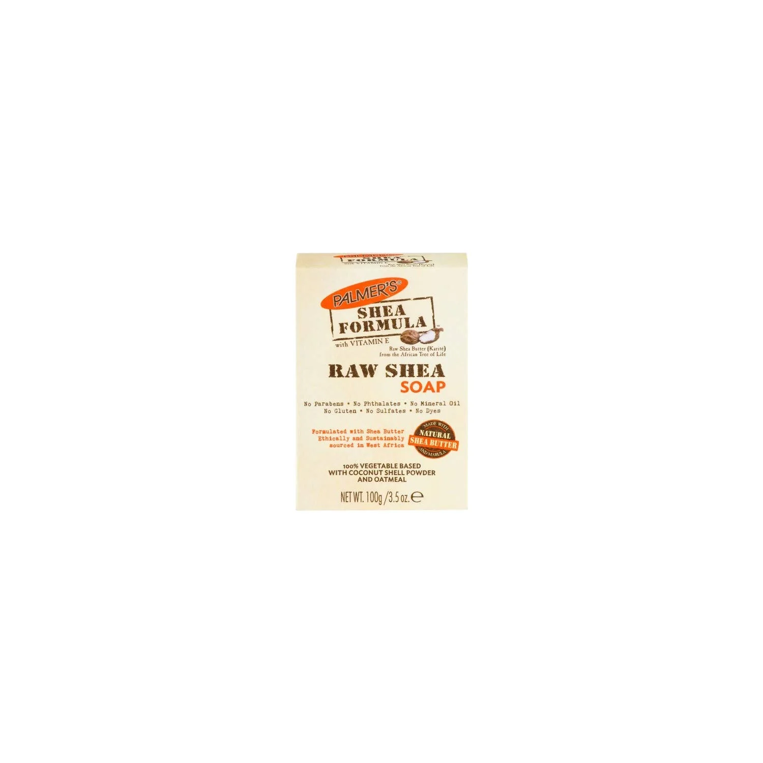 Long-Lasting Palmer's Shea Formula Raw Shea Soapsex Soap 3.5 Ounce KP-12770 Recyclable
