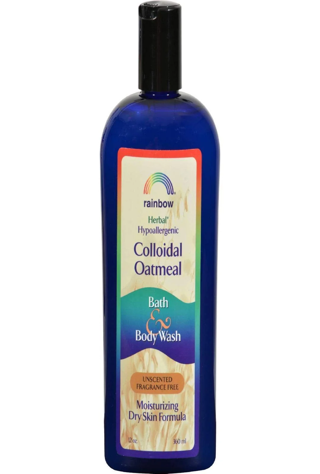 Environmentally Friendly Rainbow Research Colloidal Oatmeal Unscented Bath Body Wash 12 Oz High-End