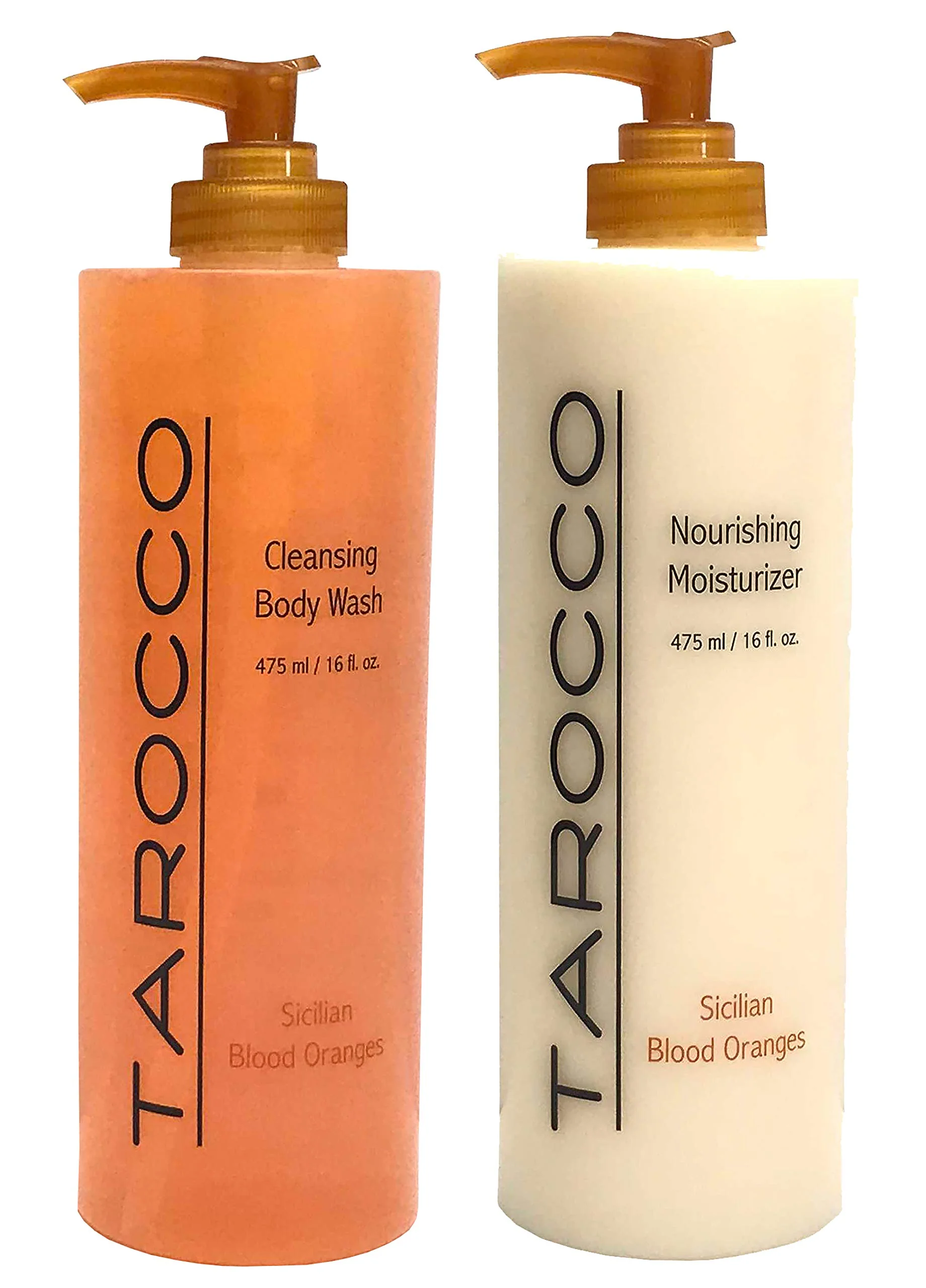 Verified Baronessa Cali Tarocco Skin Care Set Sicilian Blood Oranges Nourishing Moisturizer Body Lotion Cleansing Body Wash - 16 Ounce Versatile