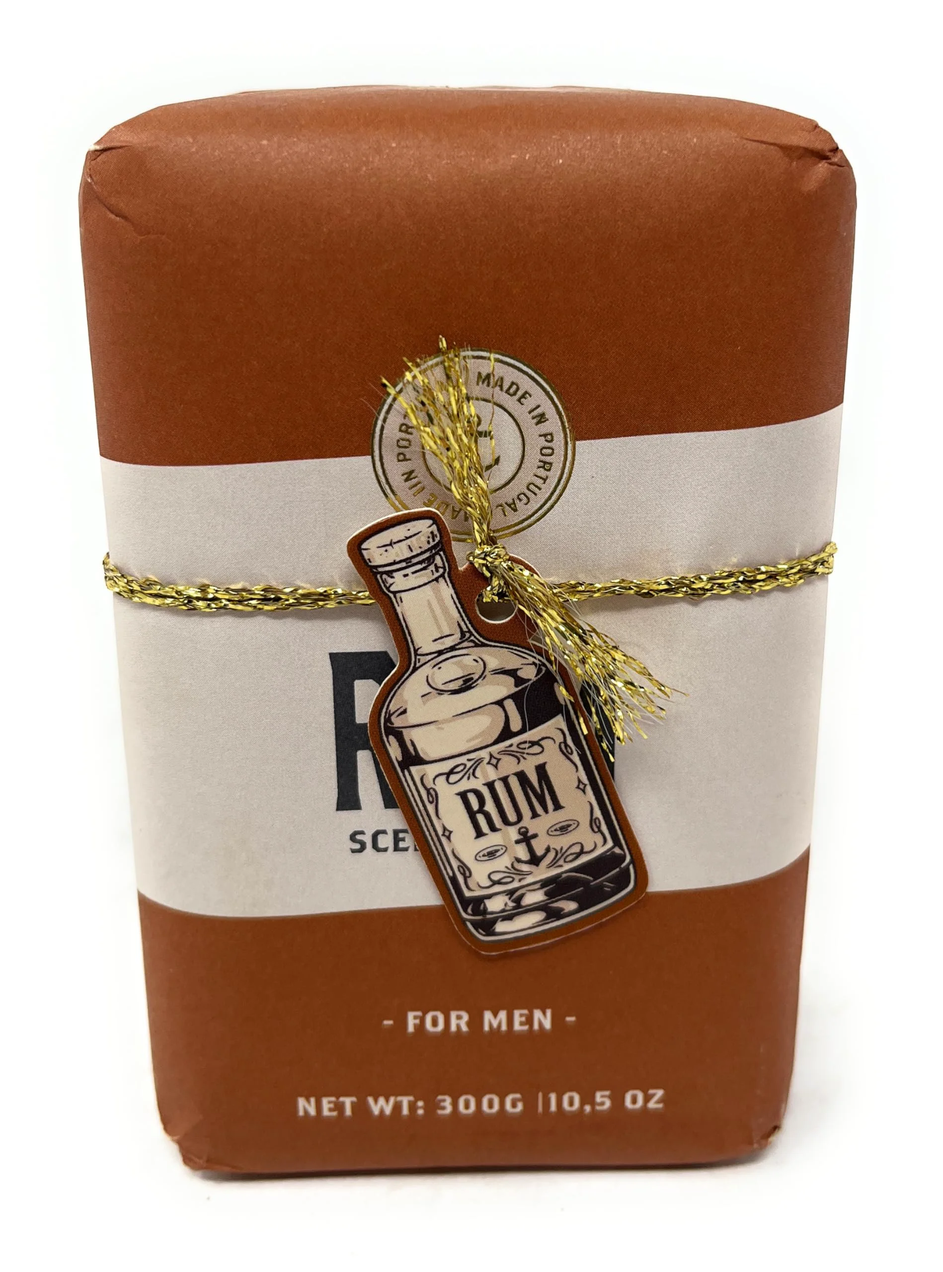 Unique Castelbel Rum Scented Luxury Soap for Men 10.5 Ounces Green
