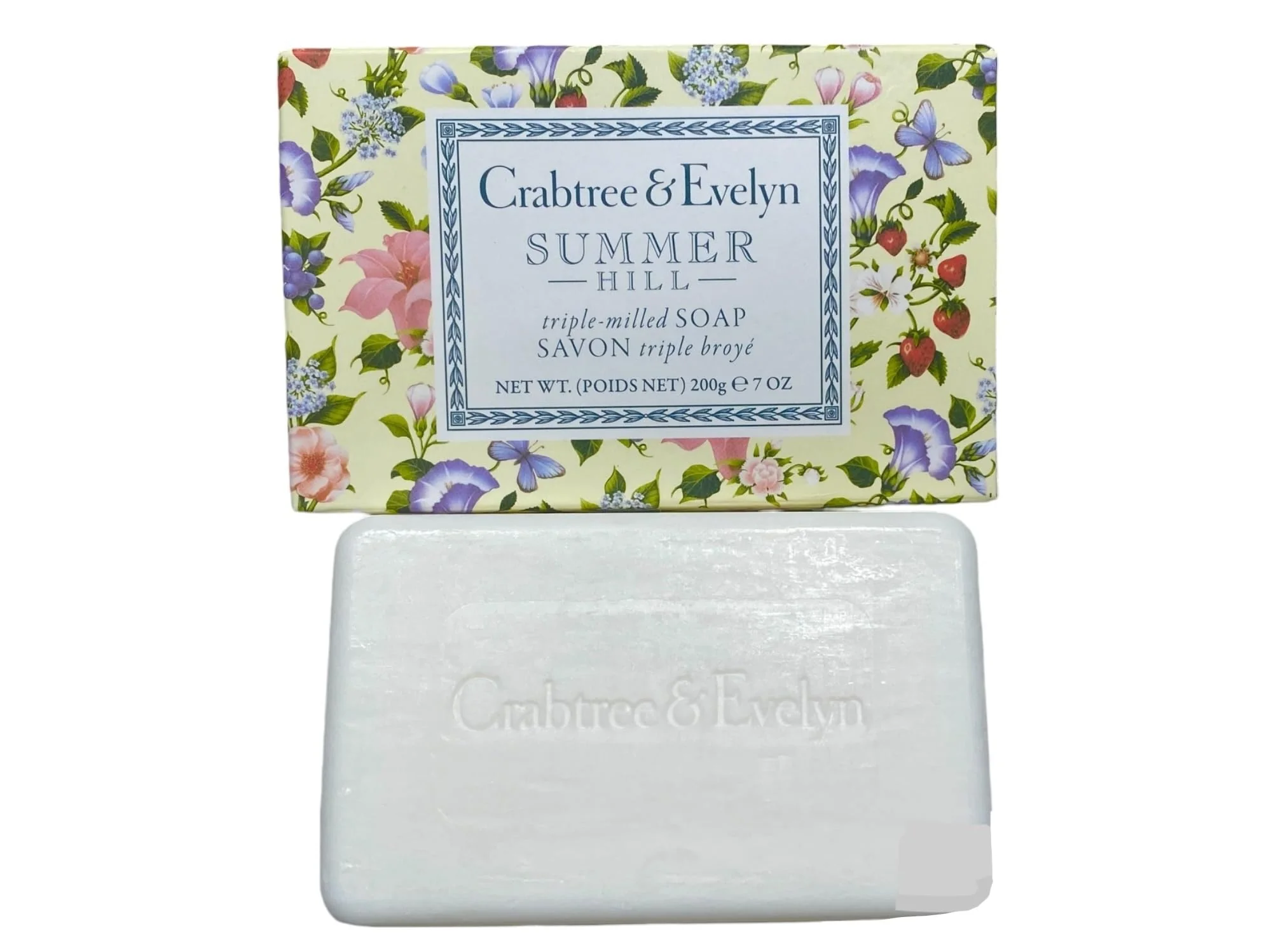 Original Crabtree Evelyn Summer Hill Triple Milled Soap Bar 7 oz Eco-Friendly