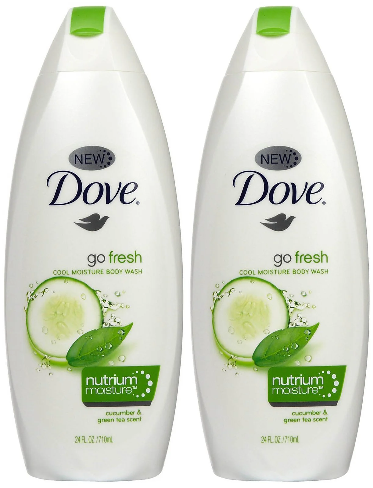 Fast Dove Go Fresh Body Wash Cool Moisture 24 oz 2 pk Recyclable