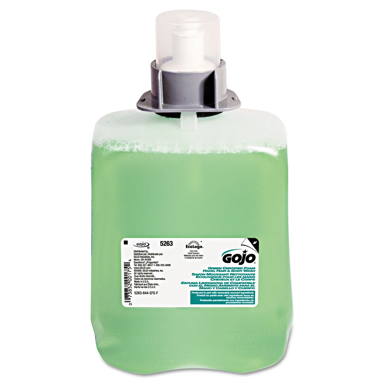 High-Quality Green Foam Hair Body Wash Cucumber Melon 2000mL Refill 2 Carton Secure