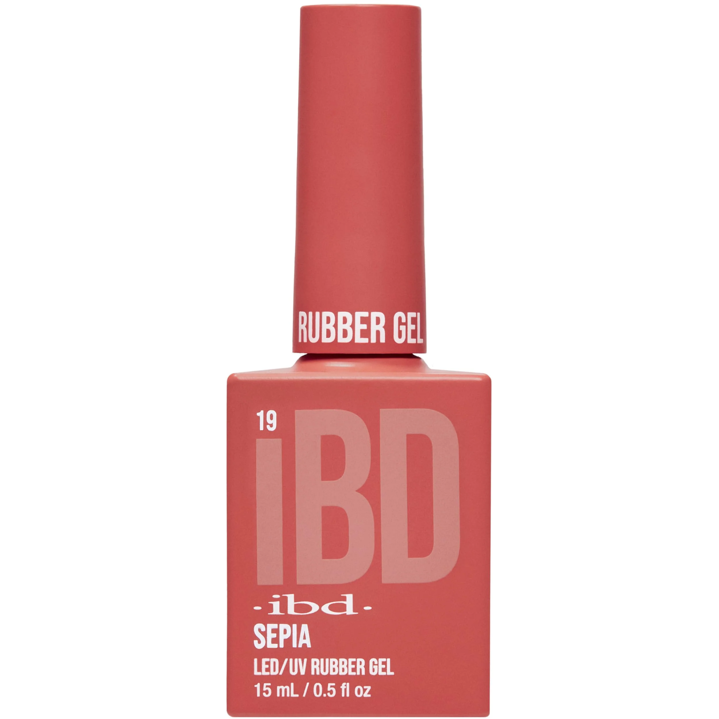 Smooth IBD Rubber Gel Polish - Sepia LED UV Soak Off Builder Gel for Nails Strengthening Base Coat for Nail Polish Extensions 0.5 fl oz Green