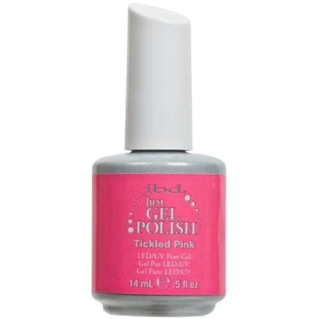 Long-Lasting IBD Just Gel TICKLED PINK Soak Off Neon Pink Nail Polish UV Manicure .5 oz Salon Comfortable