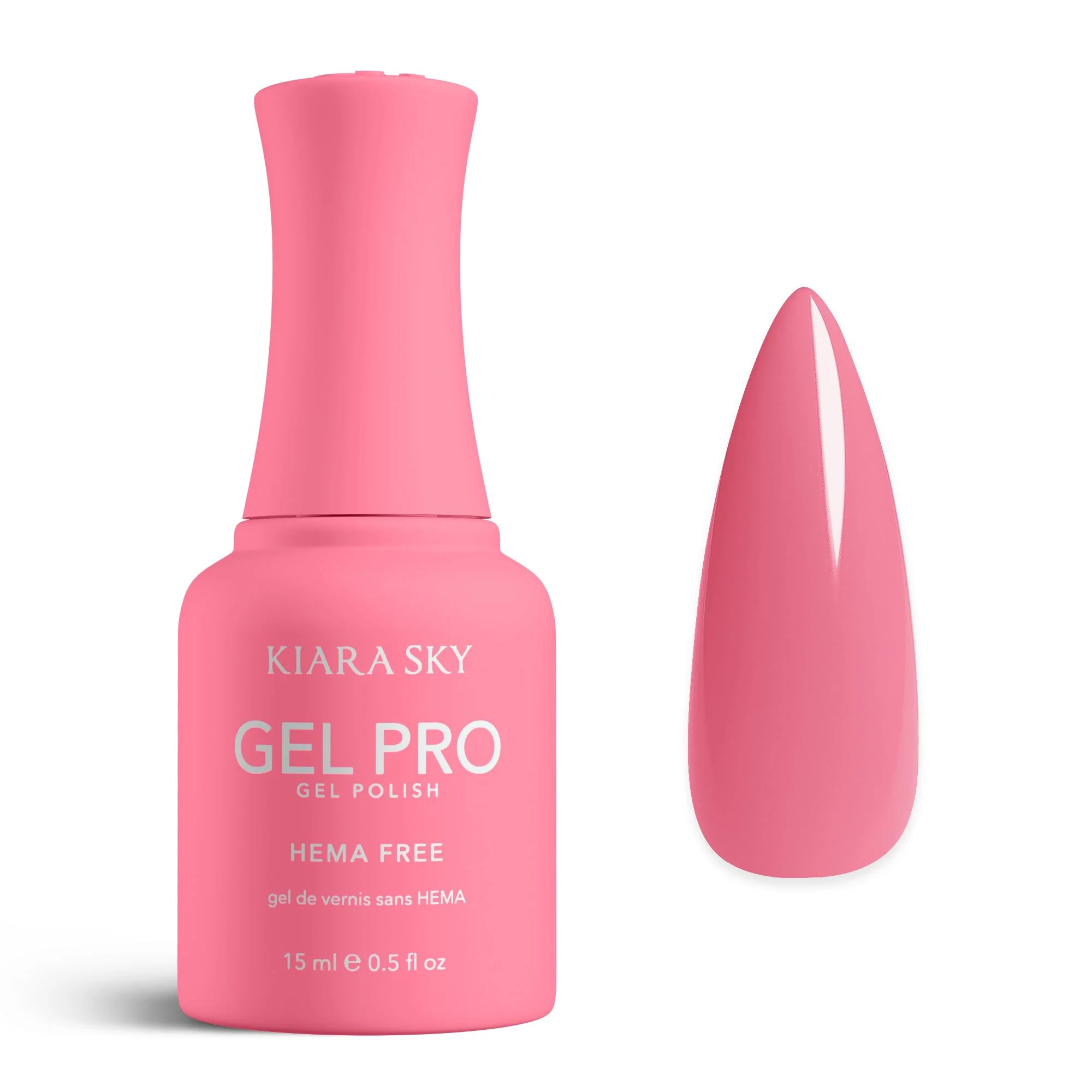 Healthy KIARA SKY Gel Pro HEMA- Gel Nail Polish Full Coverage 28 Day Wear Self-Leveling UV LED Soak-Off 0.5 fl oz Dreamgirl 065 Certified