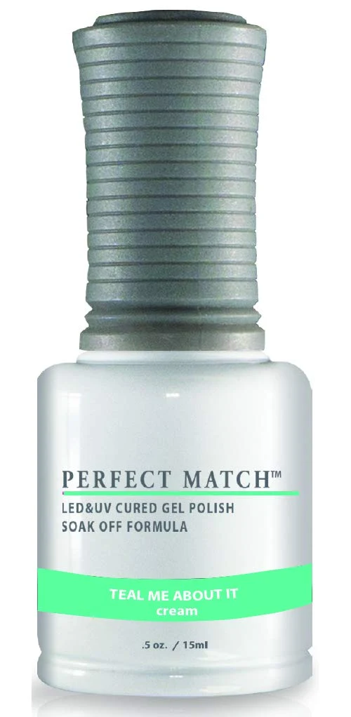 Green LeChat Match Gel Polish Teal Me About It 0.5 Fl Oz Elegant