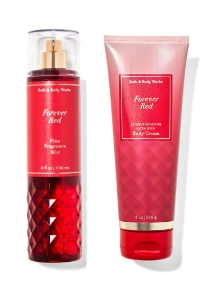 Healthy B Body Works Bath and Body Works - Red - Gift Set - Fine Fragrance Mist Body Cream - 2020 Full Size Dependable