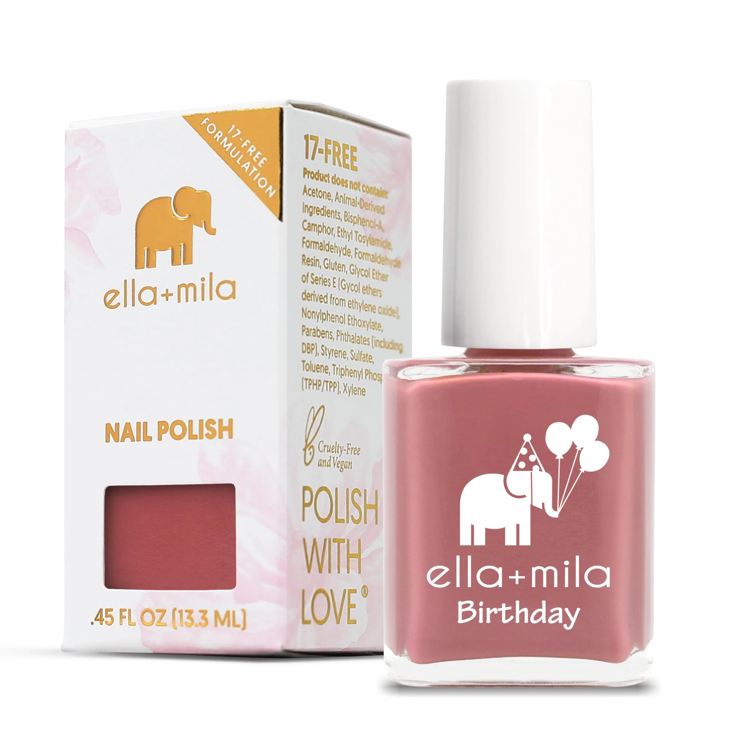 High-Quality ella mila Professional Nail Polish - Quick Dry Nail Polish - Long-Lasting Chip Resistant Formula Birthday Collection - Sixth Fix - 0.45 fl oz Dependable