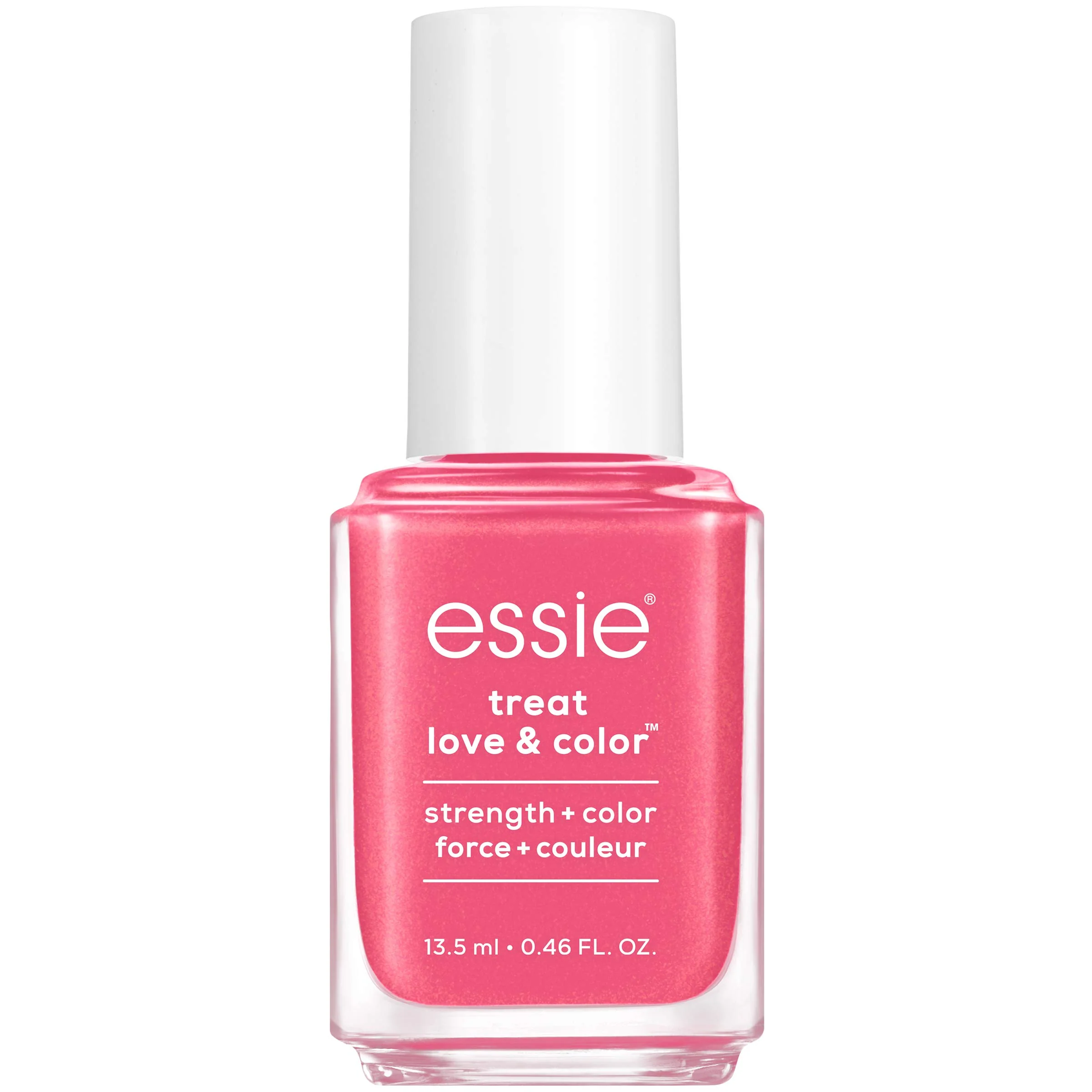 Premium essie Strength and Color Nail Care Polish Punch It Up Full Coverage Pink with Blue Undertones 0.46 Ounce Sophisticated