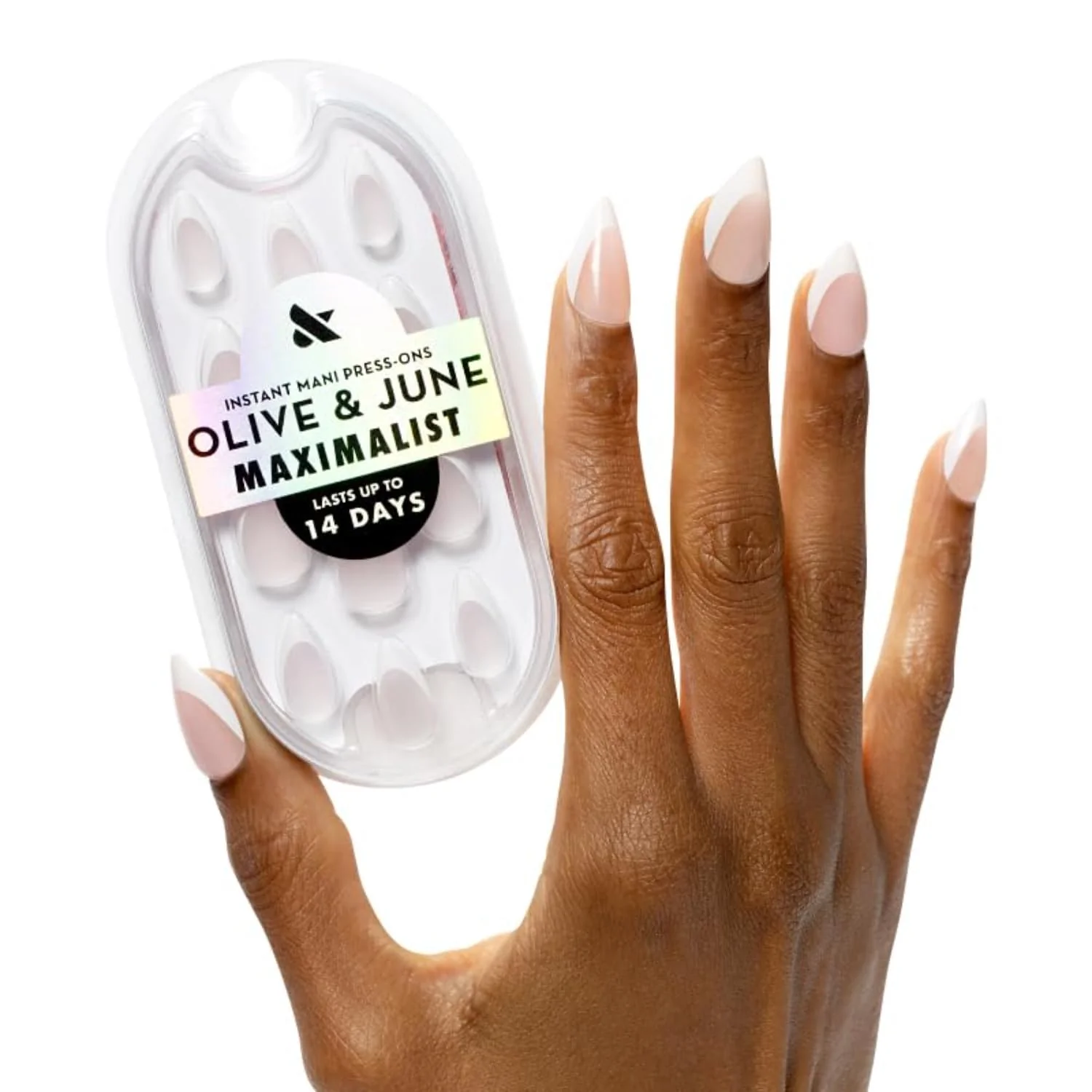 High-Grade Olive June Maximalist Instant Mani Press-On Nails Glue 42 Fake Nails 21 Sizes Non-Toxic Long-Lasting Big Bold Gorgeous istic Look Enhanced