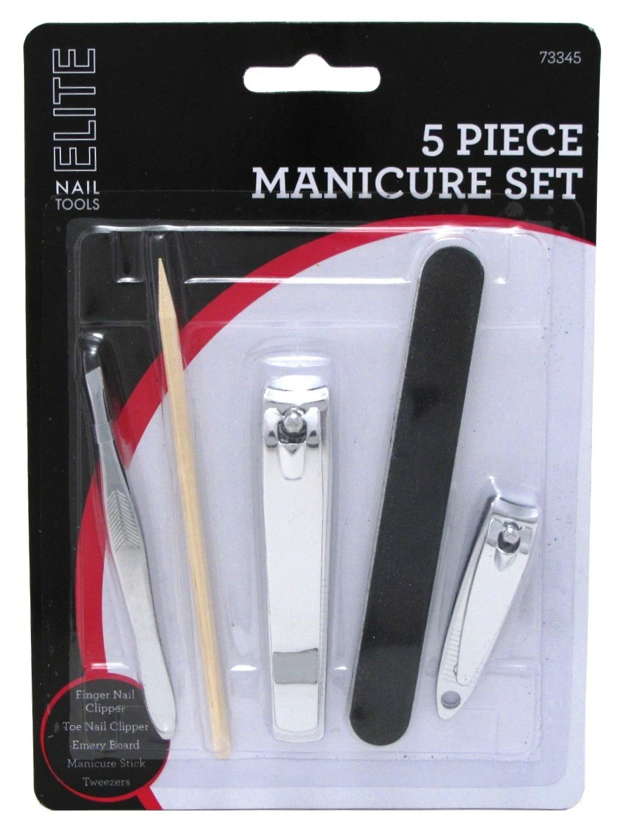 Contemporary Swissco 5 Piece Manicure Set Pack of 3 Refined