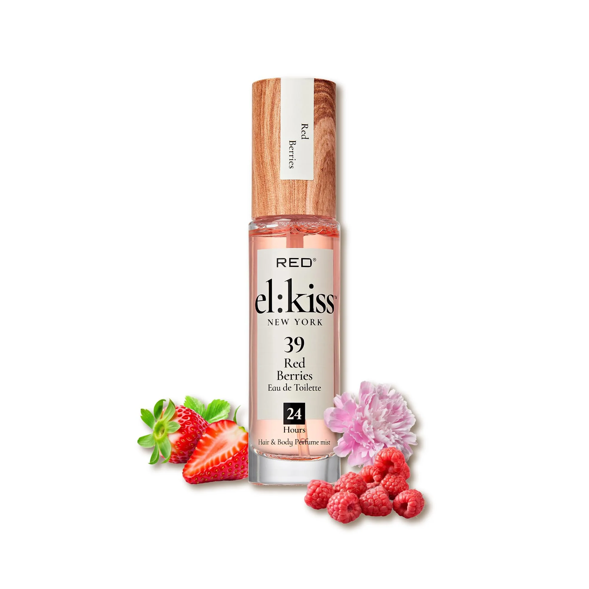 Trendy EL KISS Hair Perfume Body Mist Red Berries Inspired by YSt L's Mon Paris Eau de Toilette 30mL 1.01 Fl Oz Hydrating Long-Lasting Alcohol Exclusive