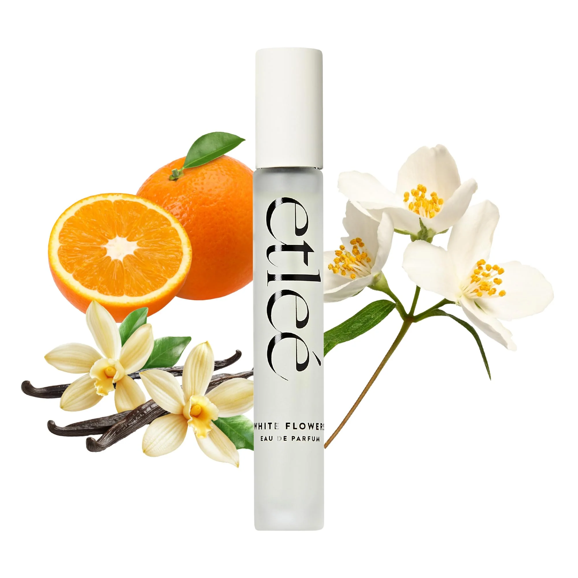 Artisan ETLEÉ White Flowers Eau de Parfum 0.34oz Long Lasting Perfume Inspired by Paradoxe Oriental Fougere Notes With Vanilla Amber Musk Pear Citrus Official